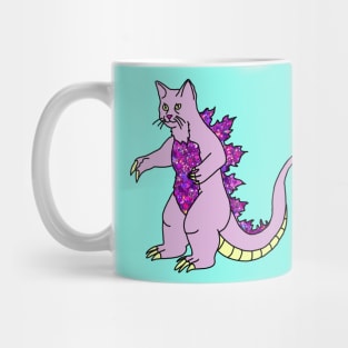 Godzilla cat kitty monster hipster japan design Mug